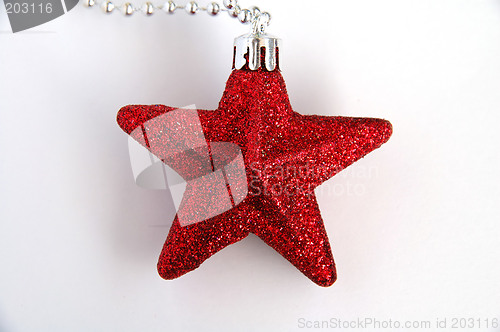 Image of Red christmas star