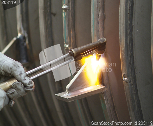 Image of Welder at work