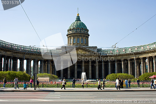 Image of grand Kazan Cathedral in St. Petersburg