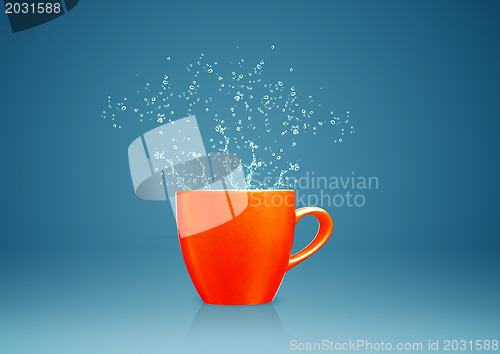 Image of mug with water splashes