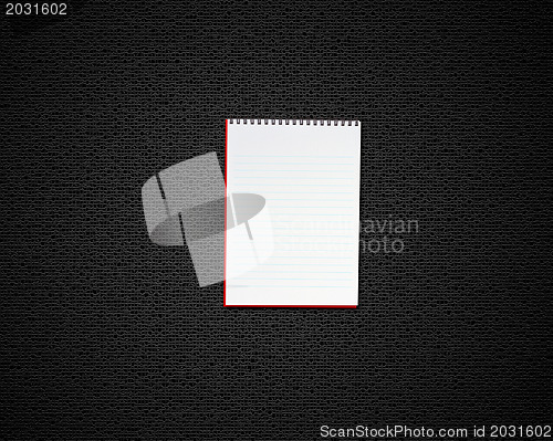 Image of blank opened notebook