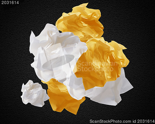 Image of Crumpled papers