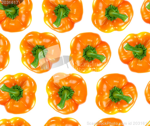 Image of Seamless orange bell pepper 