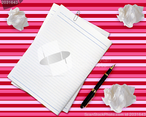 Image of Blank white paper 