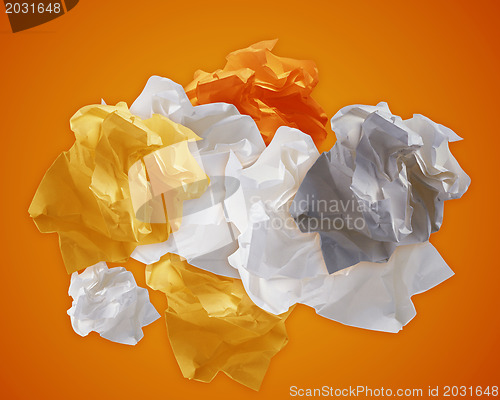 Image of Crumpled papers