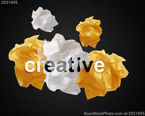 Image of Crumpled papers