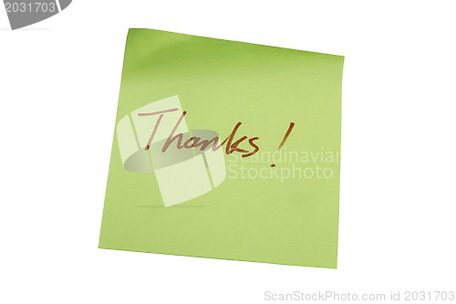 Image of Green memo paper