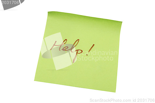 Image of Green memo paper