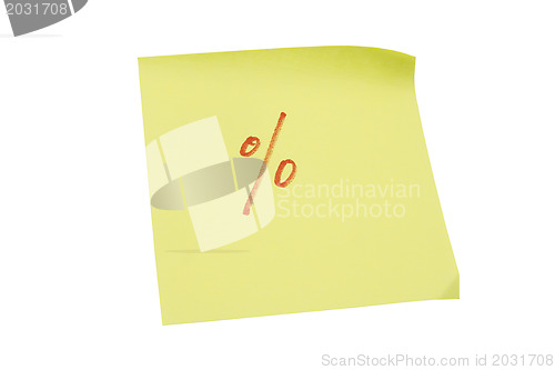 Image of Yellow memo paper