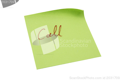 Image of Green memo paper
