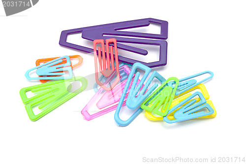 Image of Colorful paper-clips 