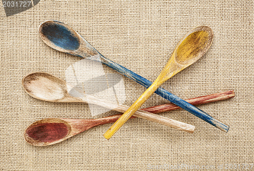 Image of rustic wooden spoons