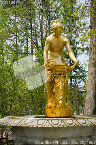 Image of Fountains of Peterhof. St. Petersburg. Russia.