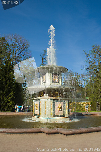 Image of Fountains of Peterhof. St. Petersburg. Russia.
