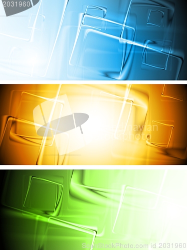Image of Colourful vector banners