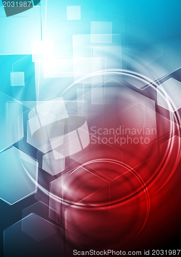 Image of Colourful tech background