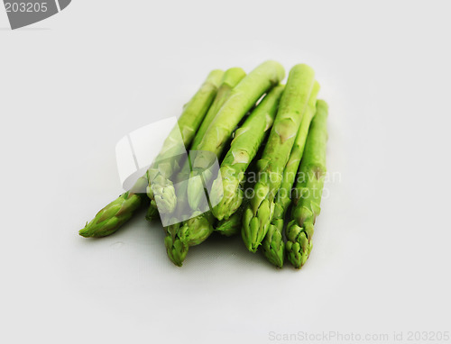 Image of Fresh asparagus shoots