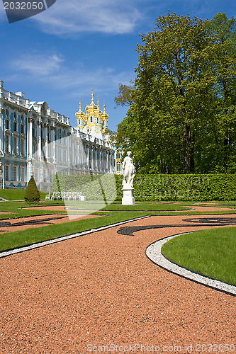 Image of Catherine Palace Park. St. Petersburg. Russia.