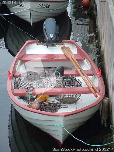 Image of Boat lobster pots