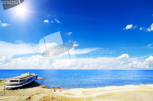 Image of beautiful beach and tropical sea