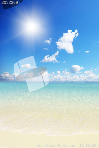 Image of beach and tropical sea