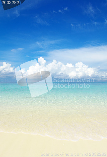 Image of beach and tropical sea