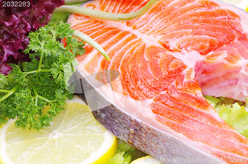 Image of raw salmon