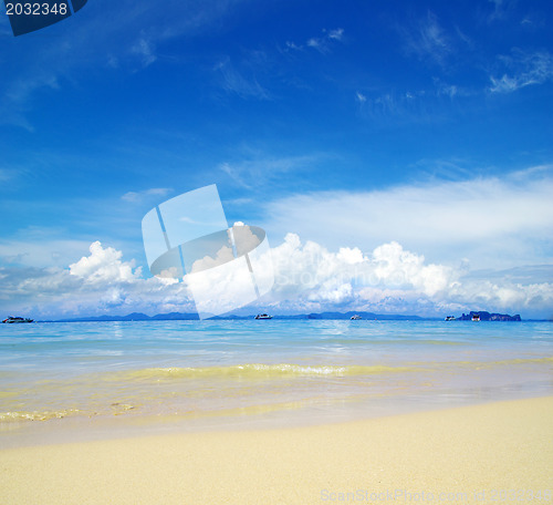 Image of beach and tropical sea