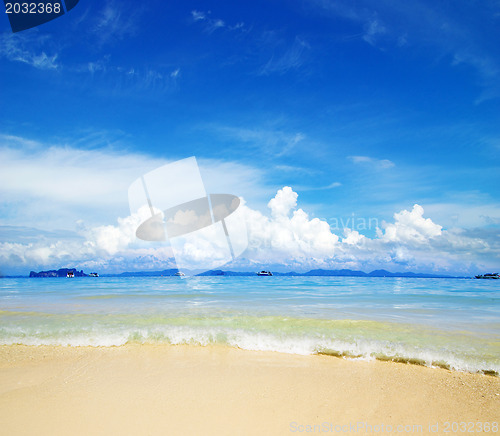 Image of beach and tropical sea
