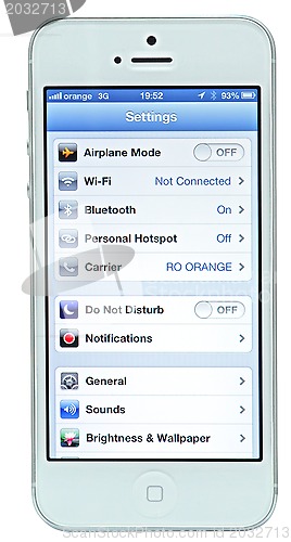 Image of iPhone 5 with iOS 6