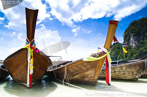 Image of  longtail boats