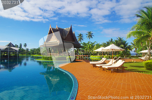 Image of  pool in hotel  Thailand