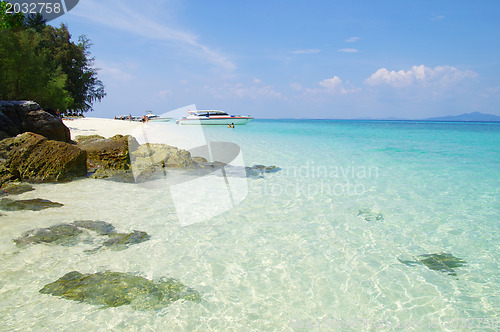 Image of  beach and tropical sea