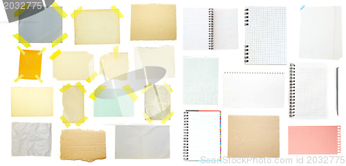 Image of collection of old note paper
