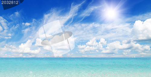 Image of beach and tropical sea