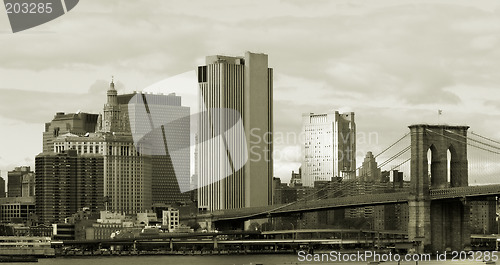 Image of Manhattan in sepia