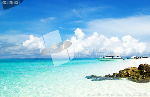 Image of beach and tropical sea