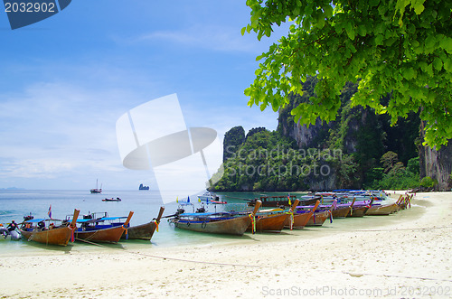 Image of  boats on beach