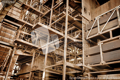 Image of Metal construction - abandoned industrial area