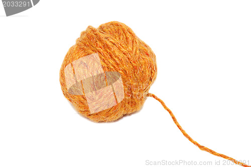 Image of Ball of orange wool