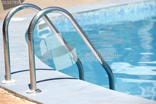 Image of Handrail of the public swimming pool