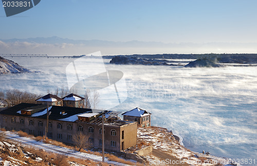 Image of Resort at the frozen lake