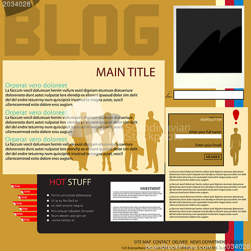 Image of Blog interface