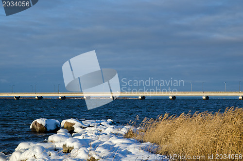 Image of Bridge at winter coast