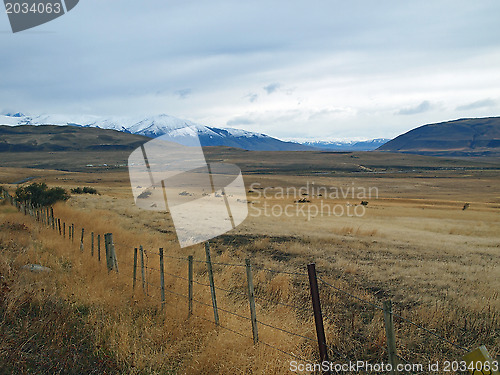 Image of Patagonia in fall, north of Puerto Natales