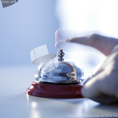 Image of Close up photo of a bell 