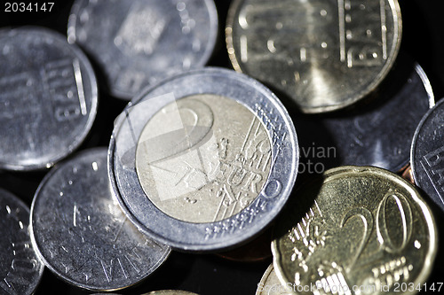 Image of Coins on black