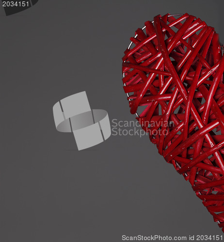 Image of Hand made red heart