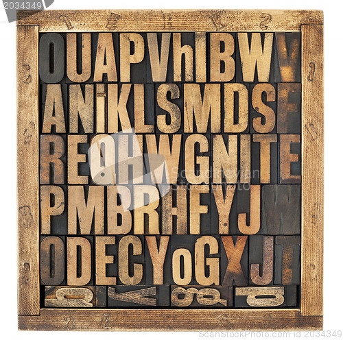 Image of vintage alphabet letters