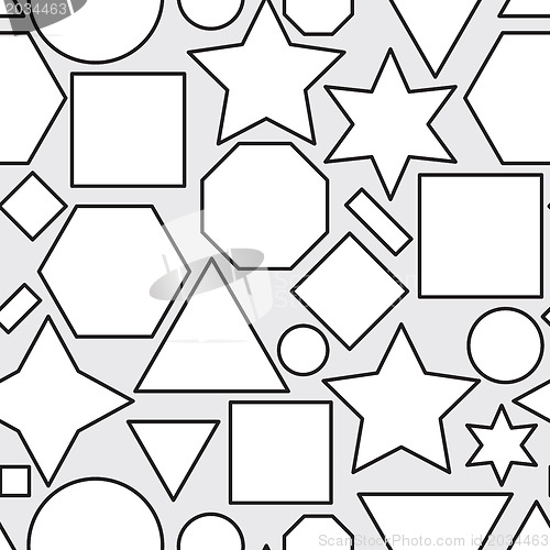 Image of Seamless pattern with geometric shapes